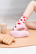 Strawberry Blossom Pilates Grip Socks
