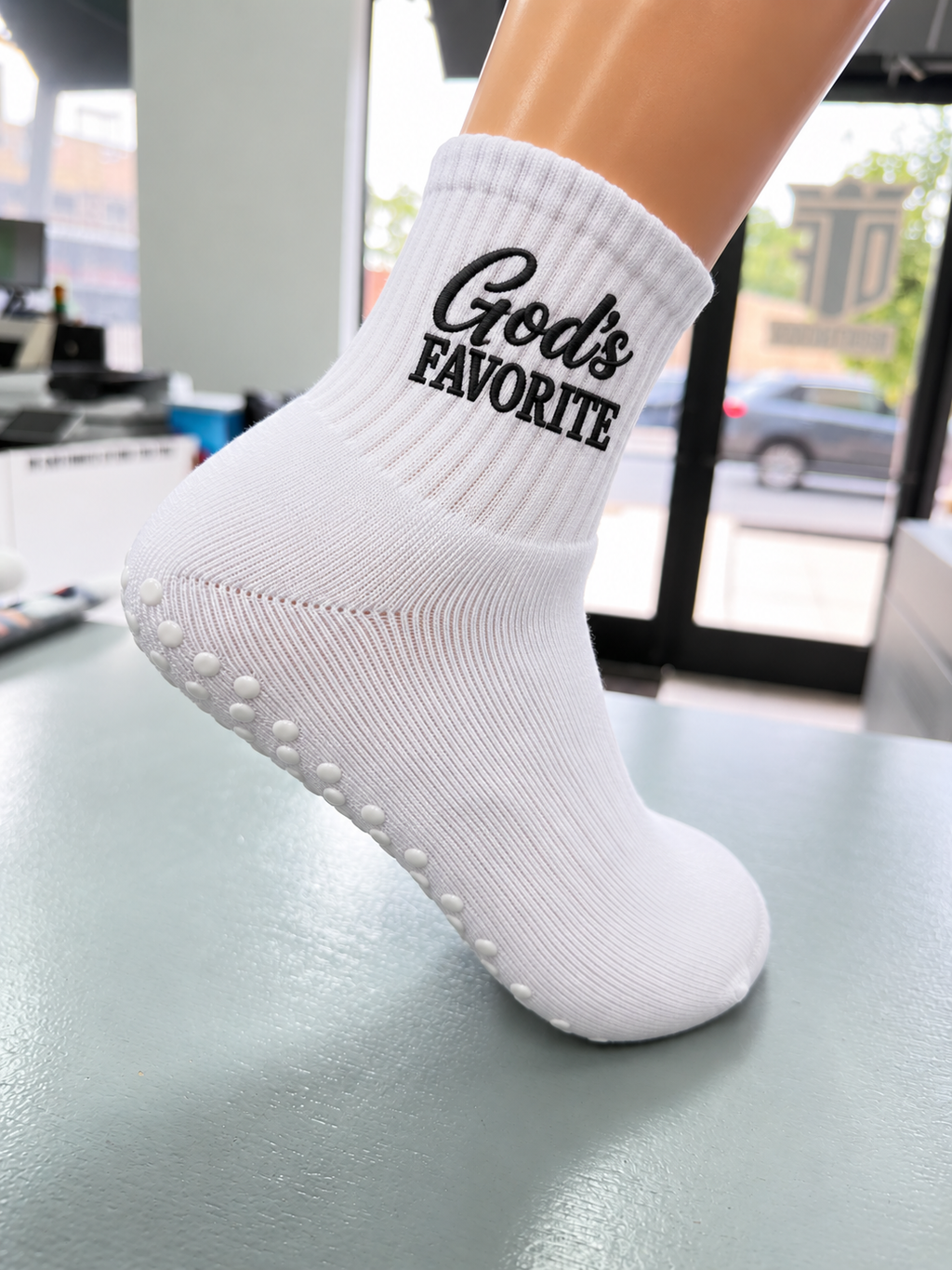 God's Favorite Pilates Grip Socks