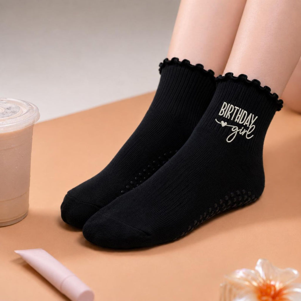 Birthday Girl Pilates Grip Socks