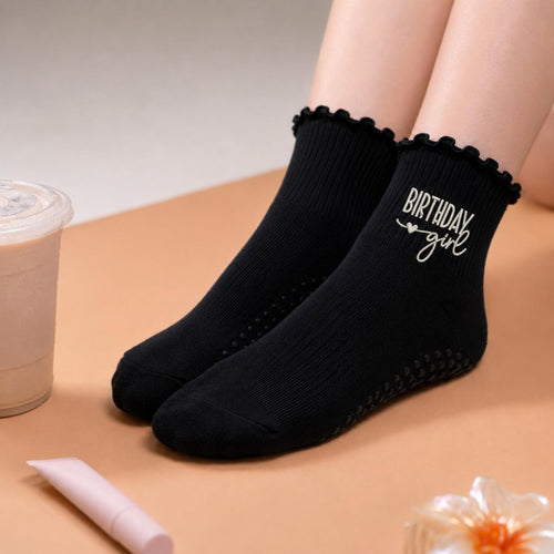 Birthday Girl Pilates Grip Socks