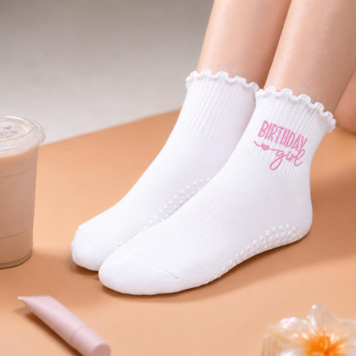 Birthday Girl Pilates Grip Socks