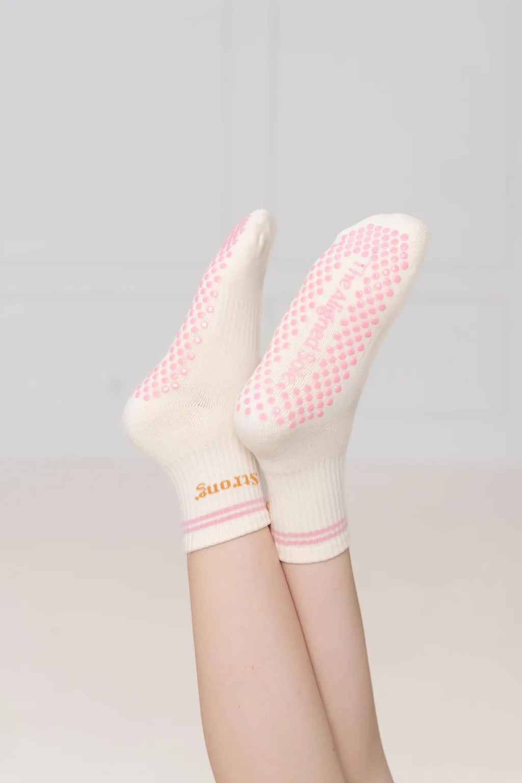 Pretty and Strong Pilates Grip Socks