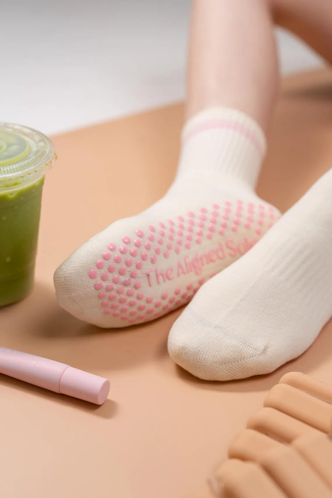 Pretty and Strong Pilates Grip Socks