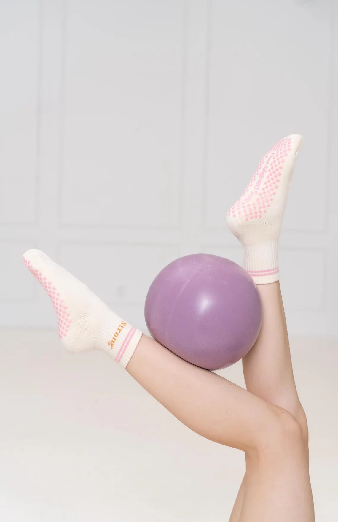 Pretty and Strong Pilates Grip Socks