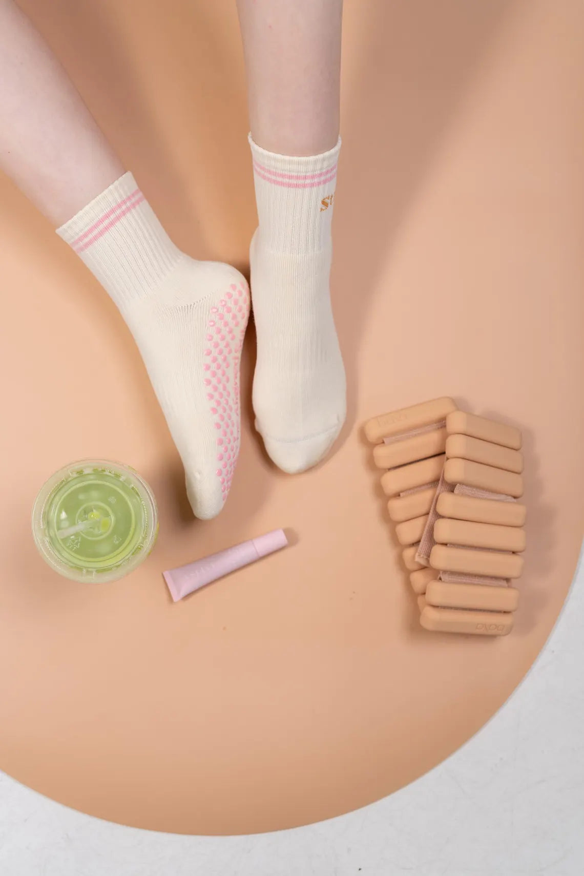 Pretty and Strong Pilates Grip Socks