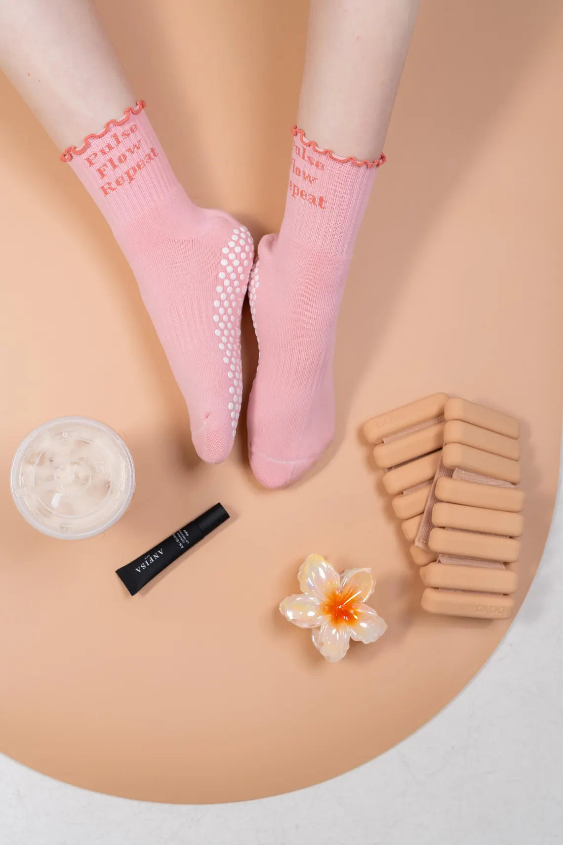 Pulse Flow Repeat Pilates Grip Socks