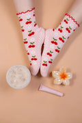 Cherry Pilates Grip Socks