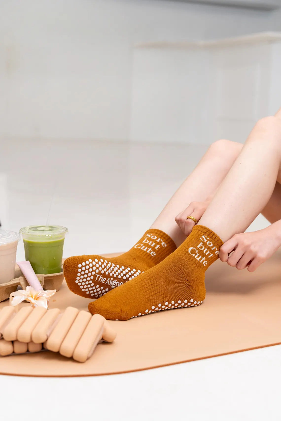 Sore But Cute Pilates Grip Socks
