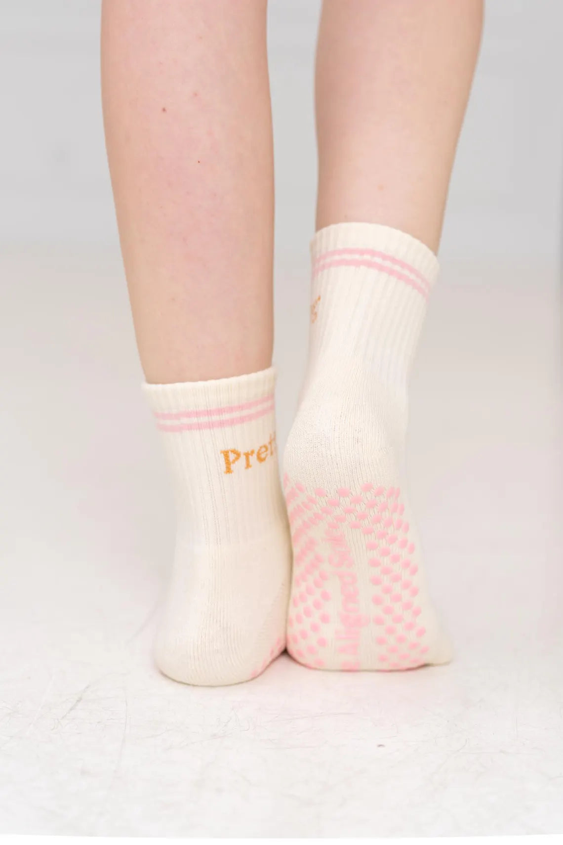 Pretty and Strong Pilates Grip Socks