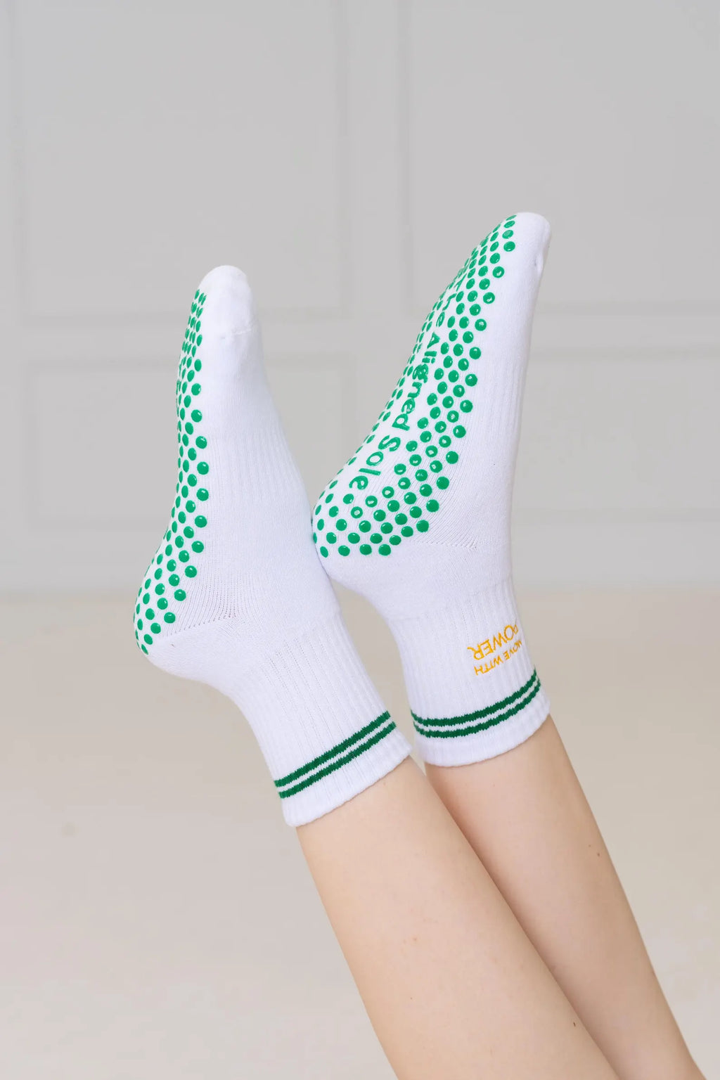 Move With Power Pilates Grip Socks