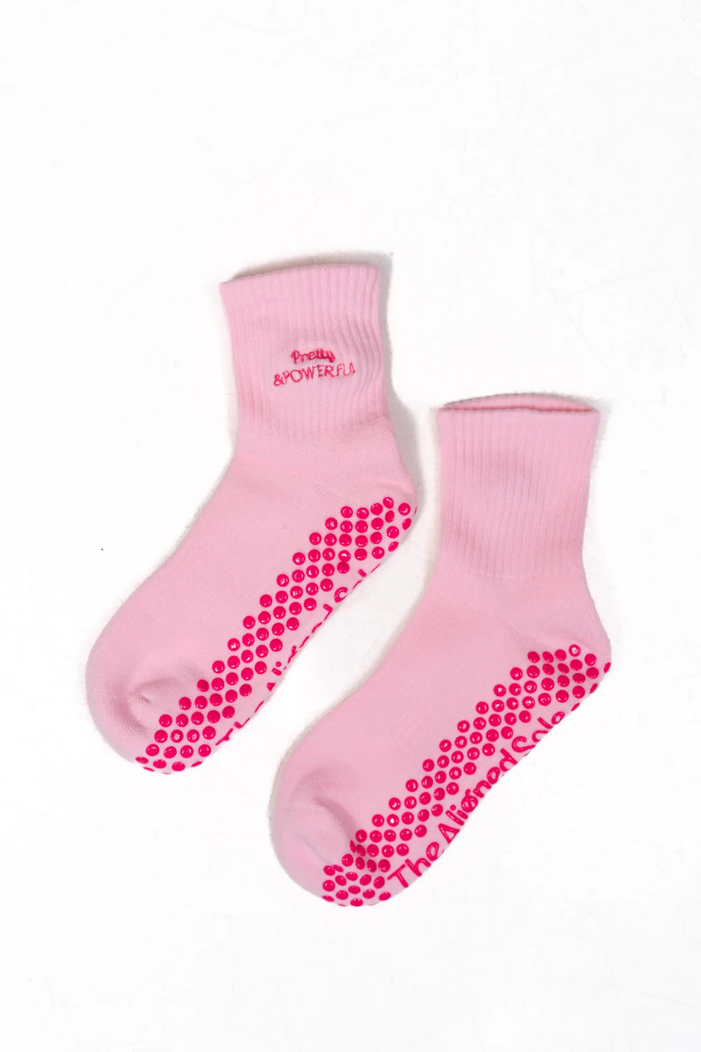 Pink Pilates Grip Socks
