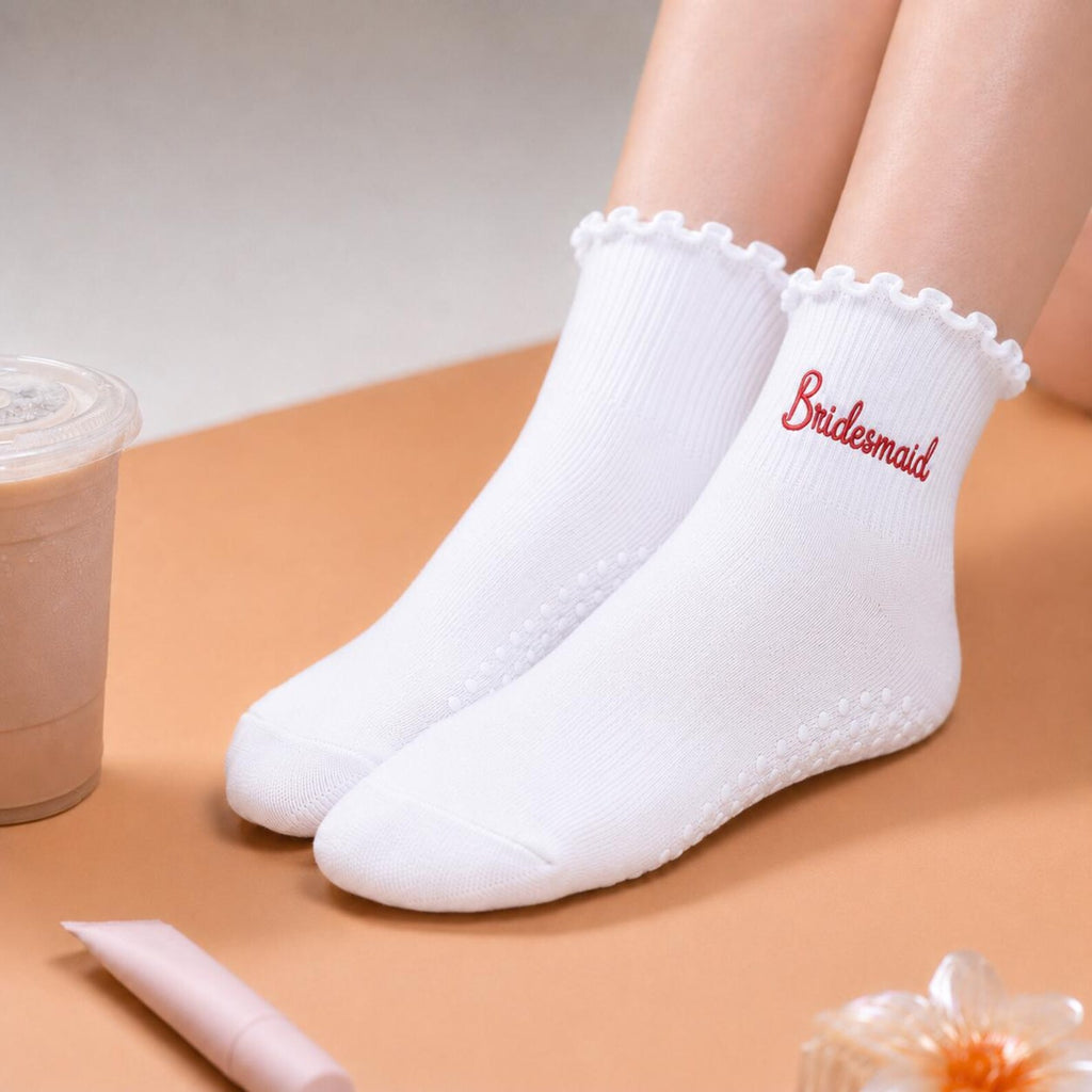 Bridesmaid Pilates Grip Socks