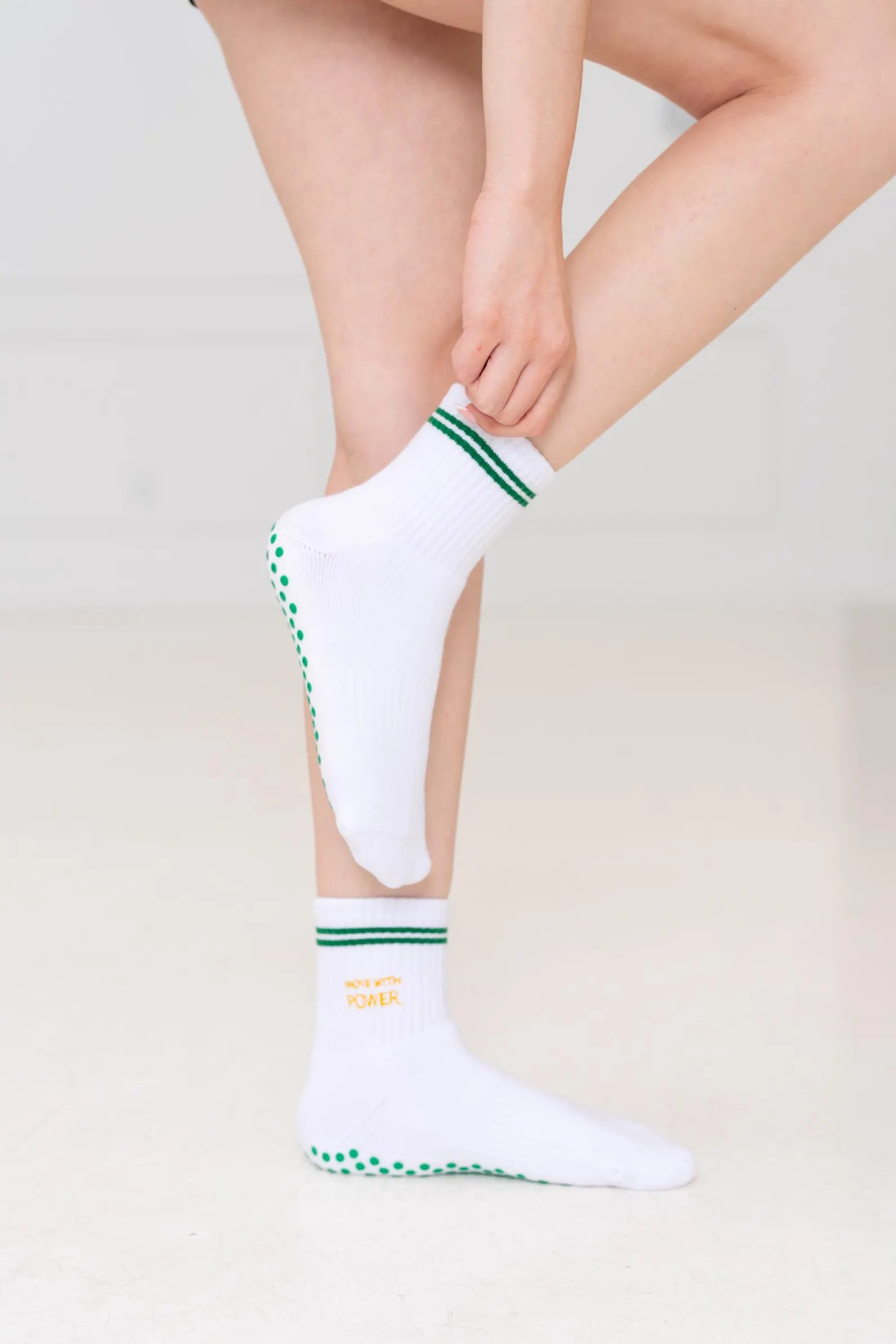 Move With Power Pilates Grip Socks