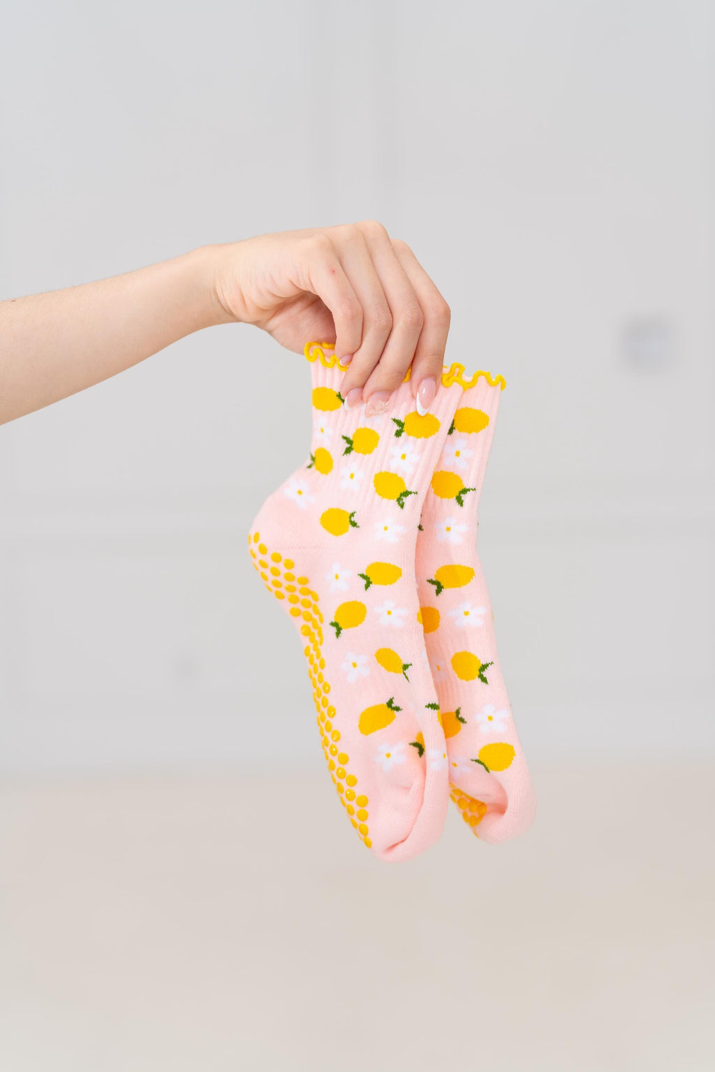 Lemon Pilates Grip Socks